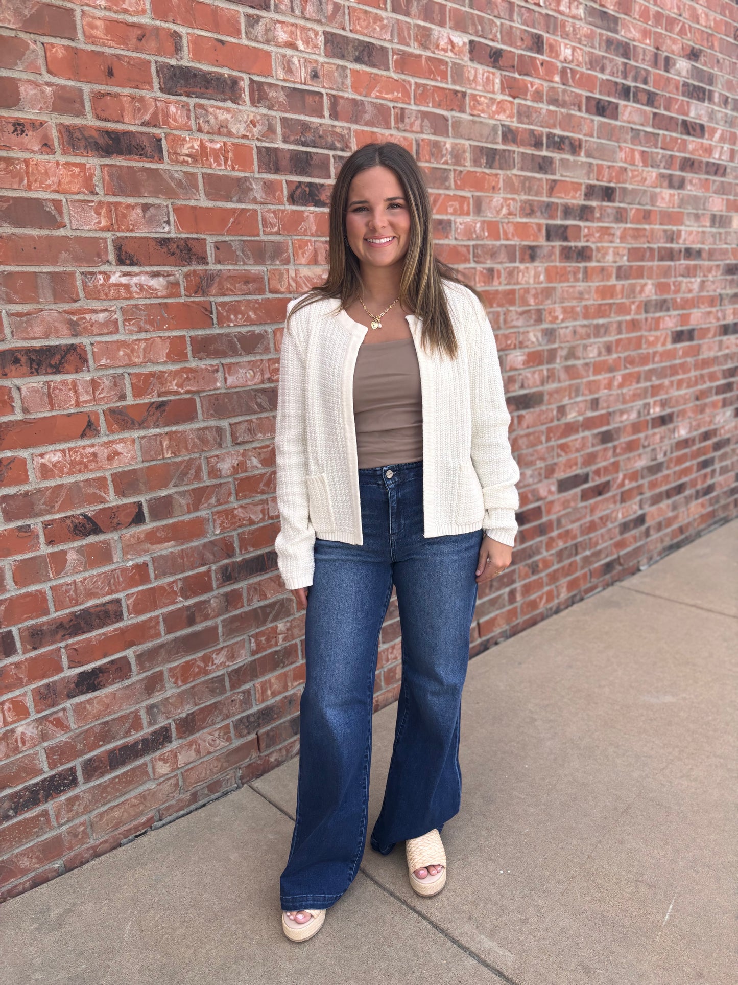 Ivory Prep Cardigan