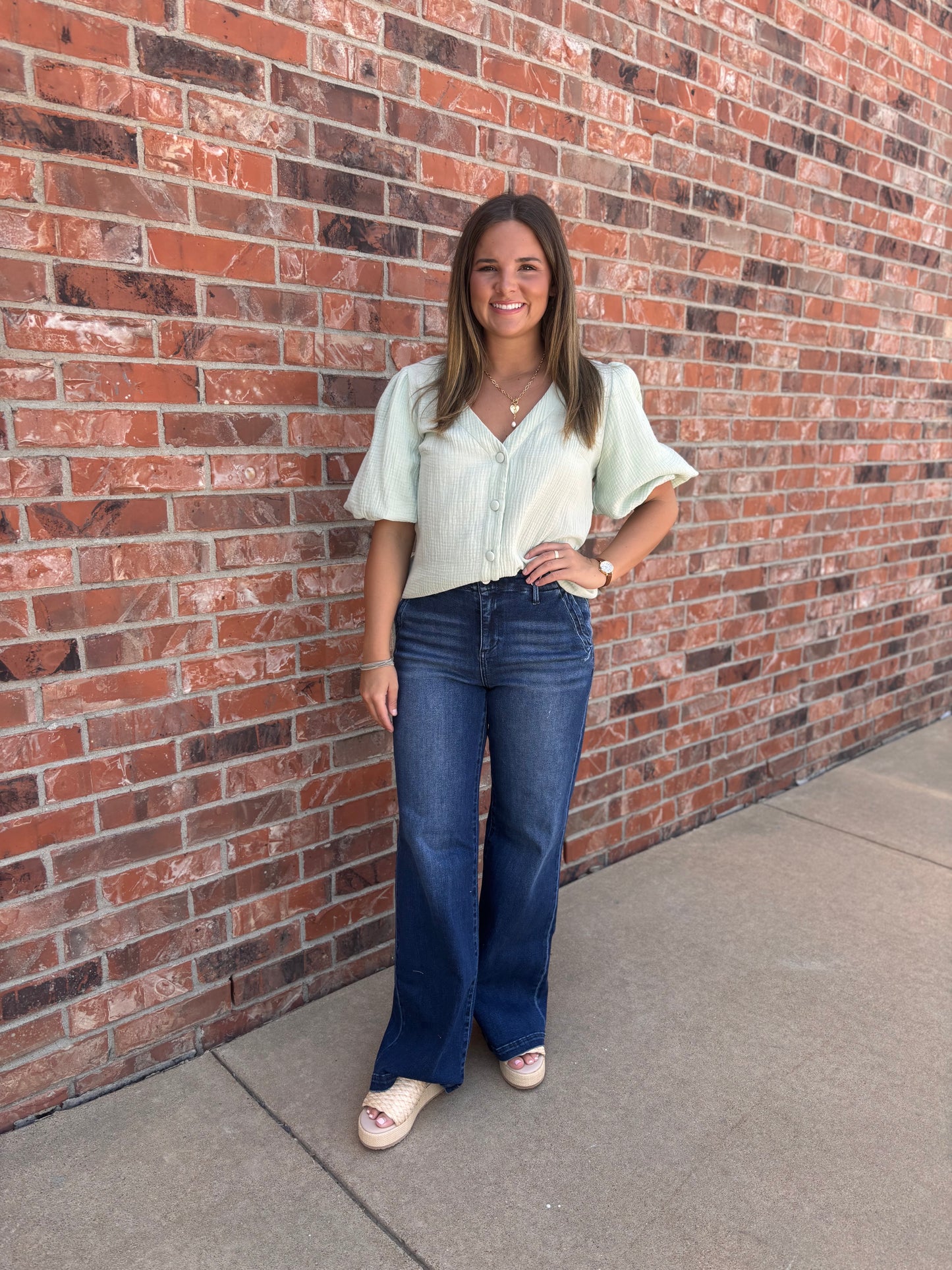 Dreamy Pastel V Neck Top