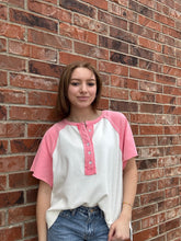 Load image into Gallery viewer, Liv Raglan Short Sleeve Top