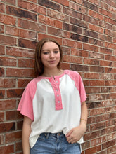 Load image into Gallery viewer, Liv Raglan Short Sleeve Top