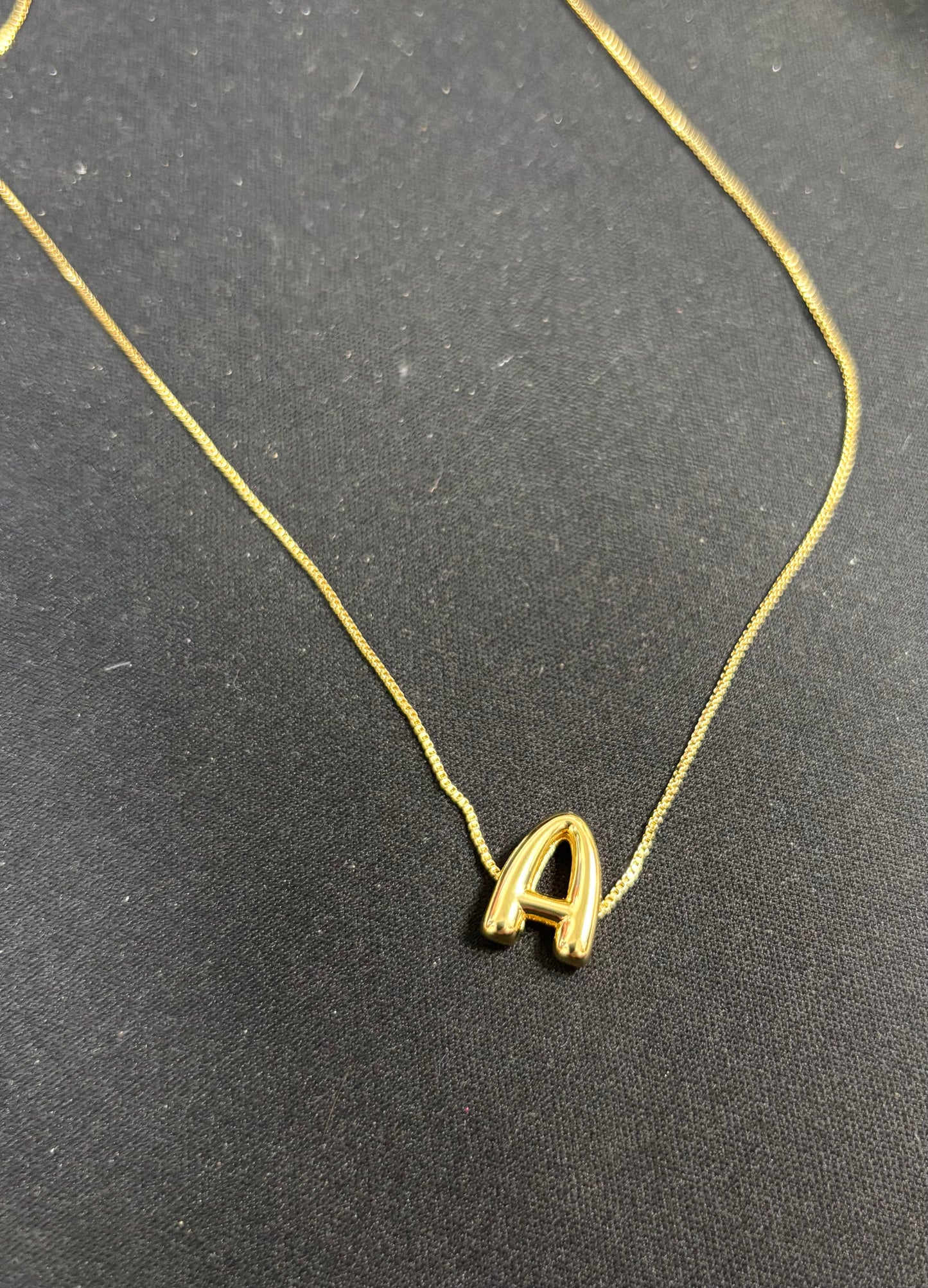 Bubble Initial Necklace