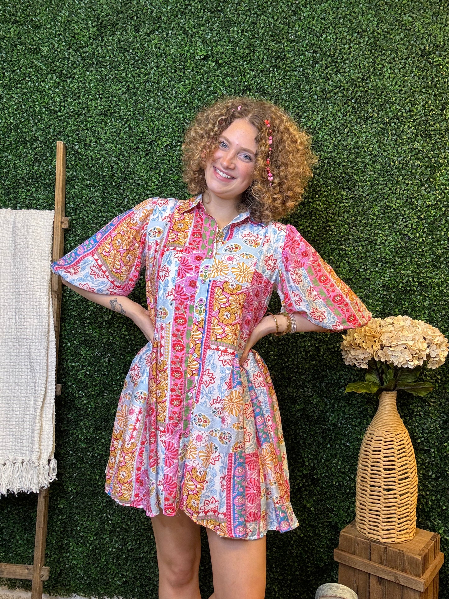 Dixie Daydream Mix Print Dress