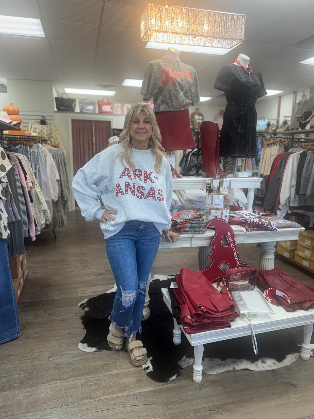 Arkansas Stars Mockneck
