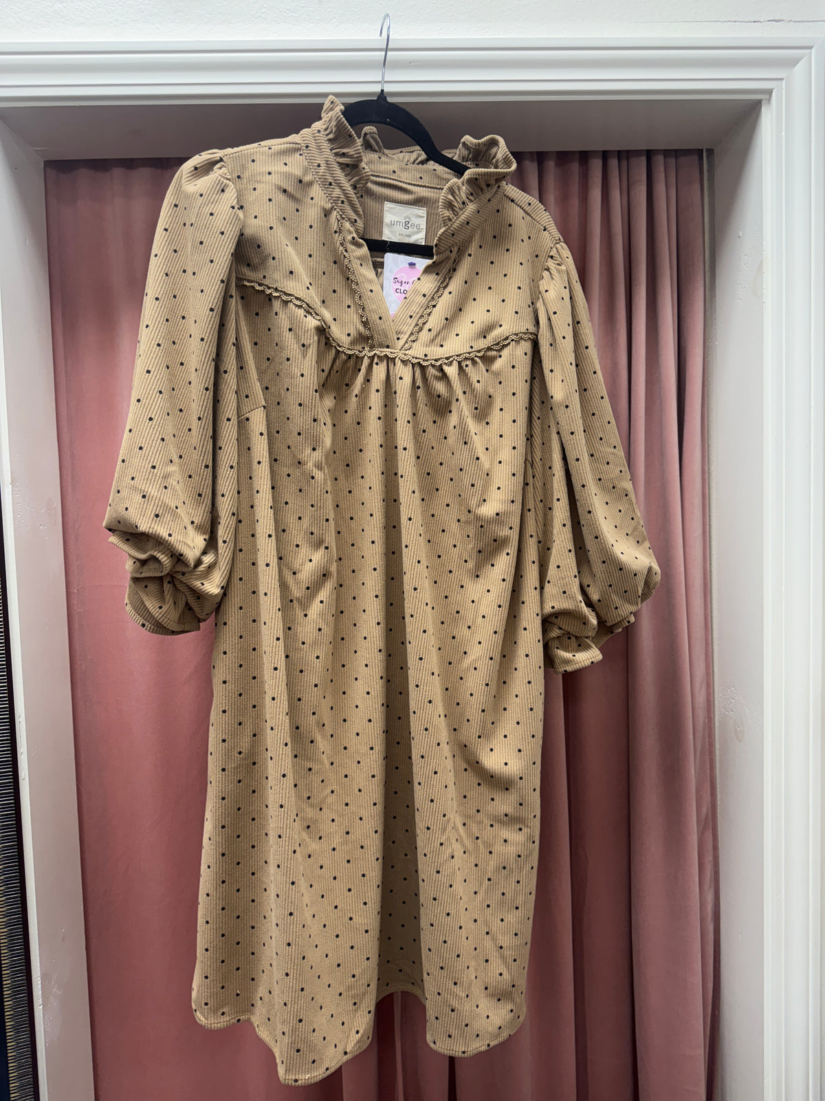 Honey Dot Corduroy Dress