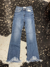 Load image into Gallery viewer, Fray Hem Ankle Bootcut Jeans