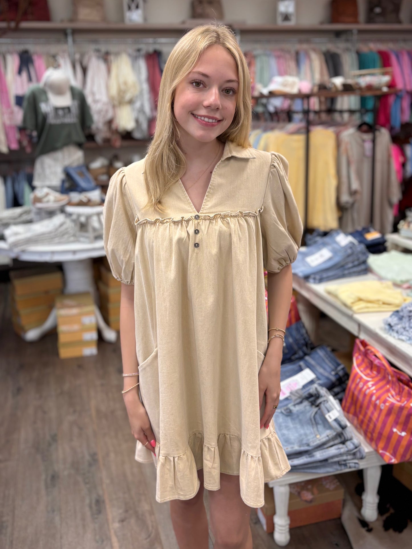 Ruffled Charm Babydoll Dress