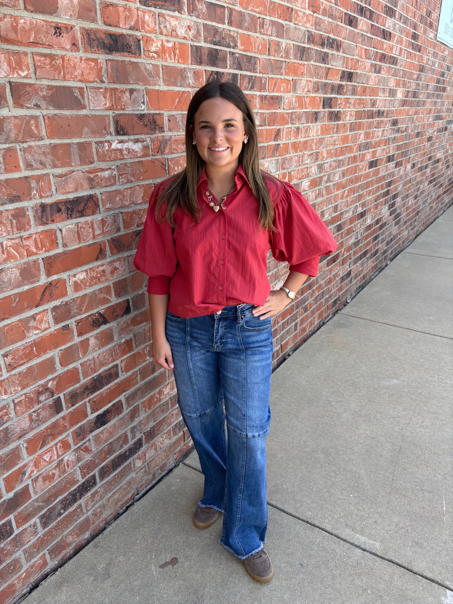 Cotton Belle Puff Sleeve Top