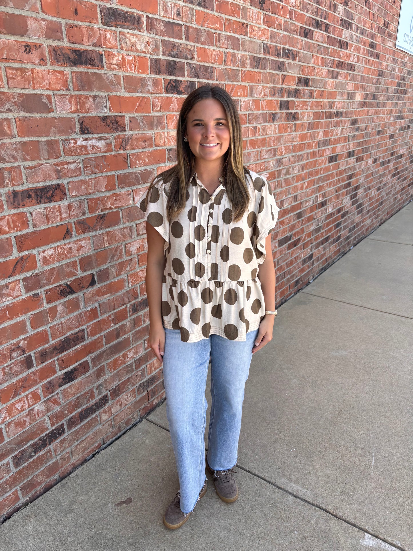 Pretty Polka Dot Top