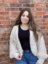 Load image into Gallery viewer, Cropped Long Sleeve Cardigan
