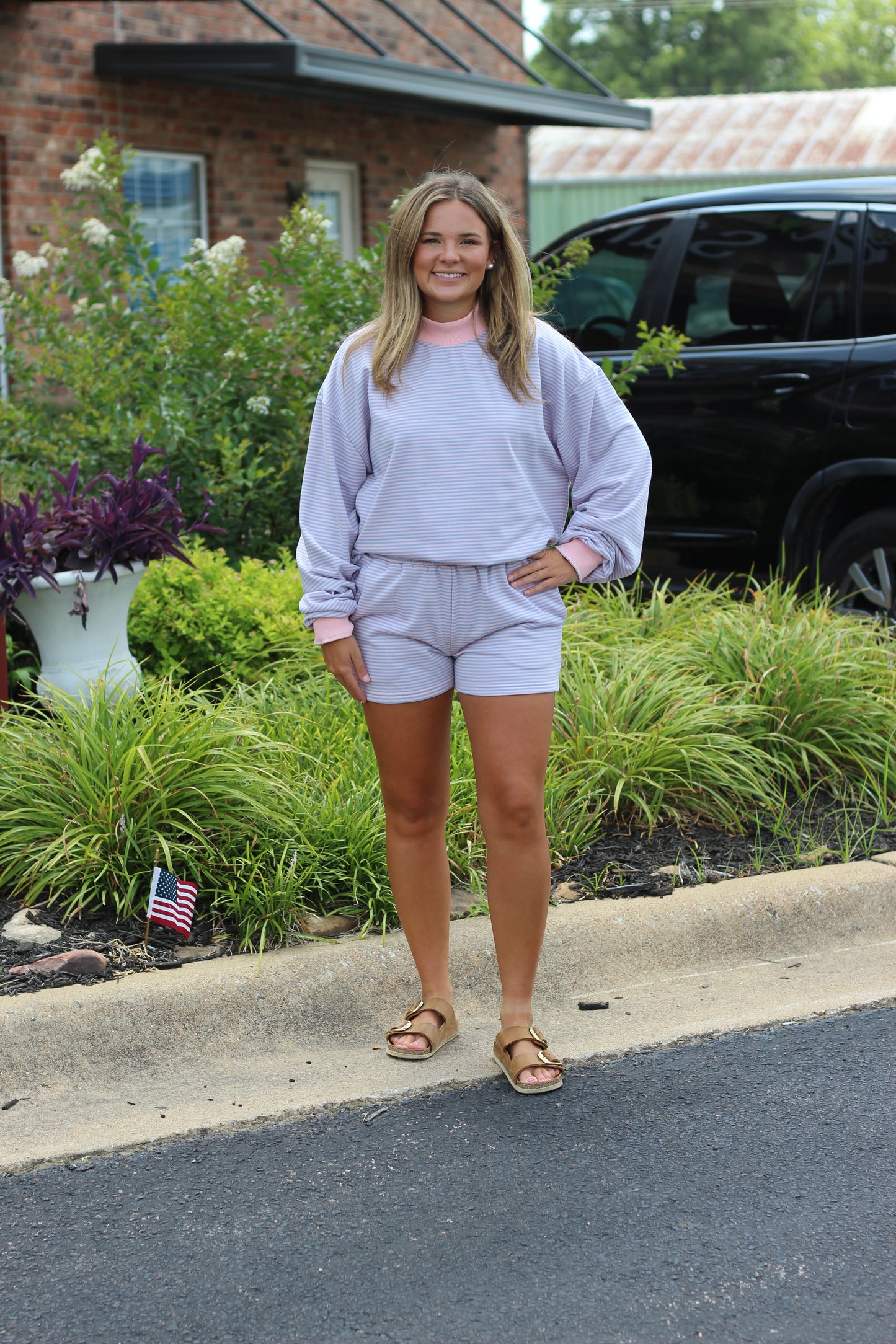 Morning Breeze Mock Neck Short Set