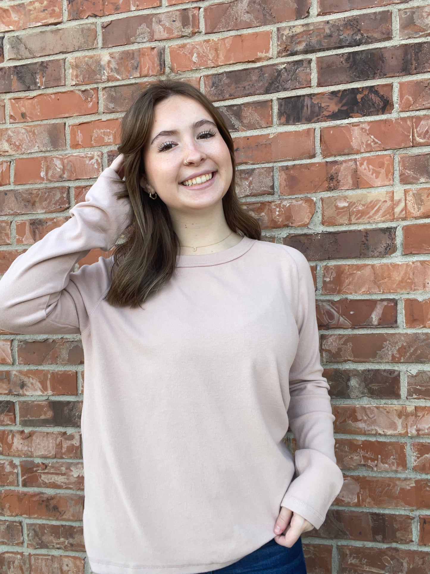 Brushed Basic Sweater Top