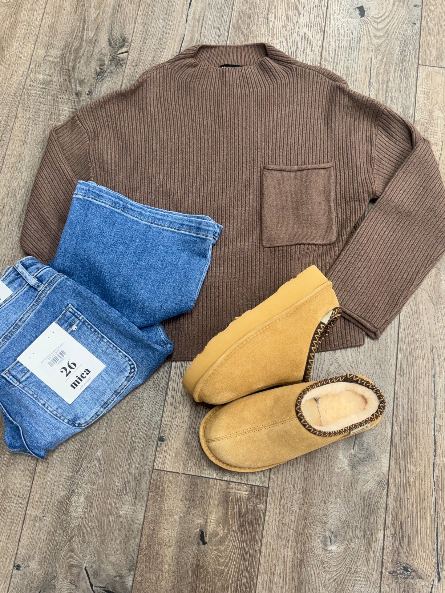 Hazel Hollow Mock Neck Sweater