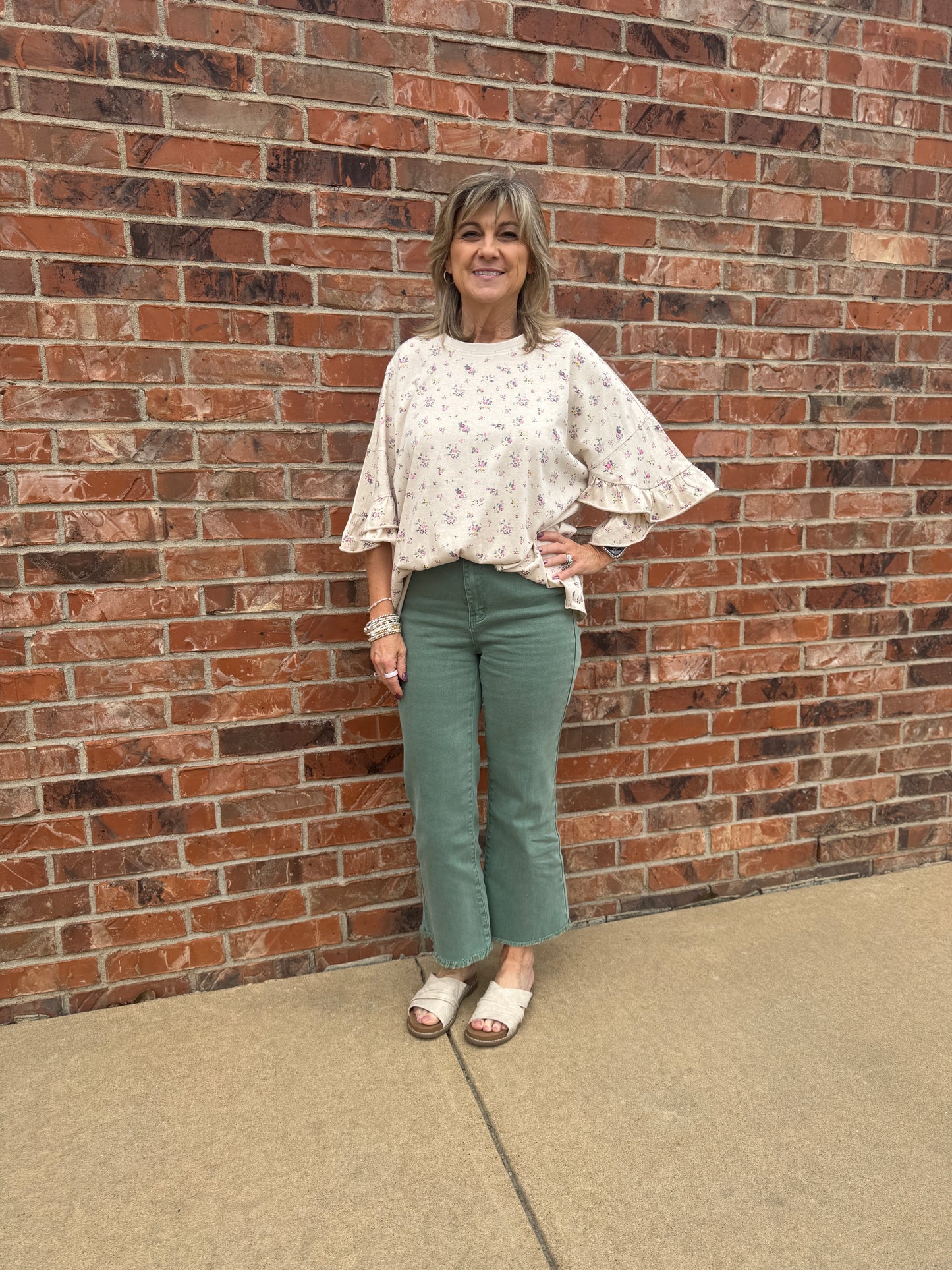 Soft Hues Cropped Jeans