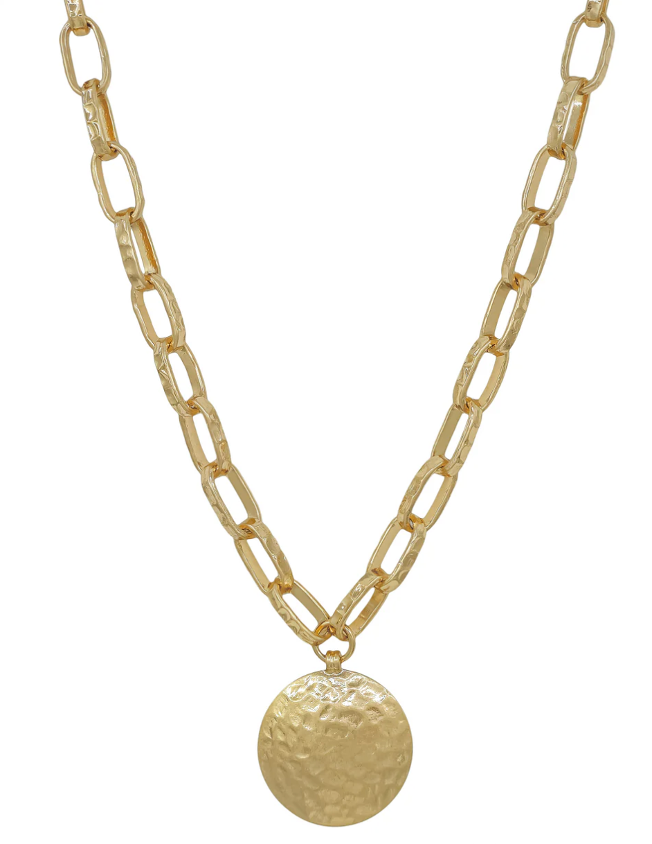 Hammered Horizon Necklace