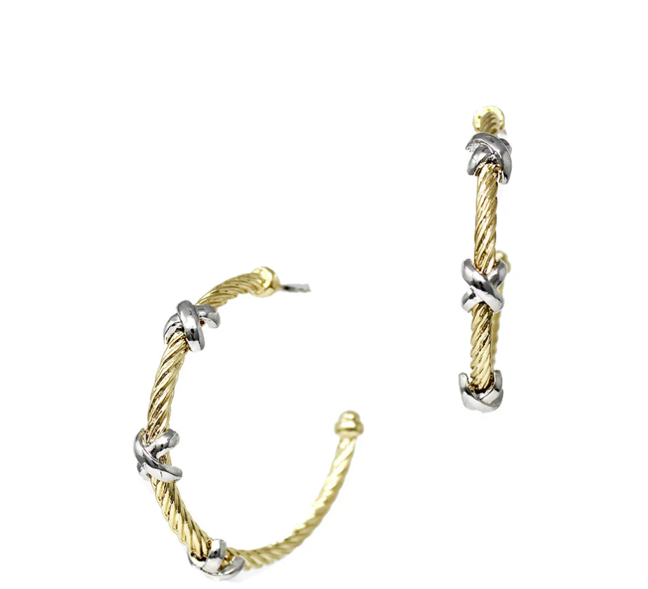 Crisscross Chic Hoops