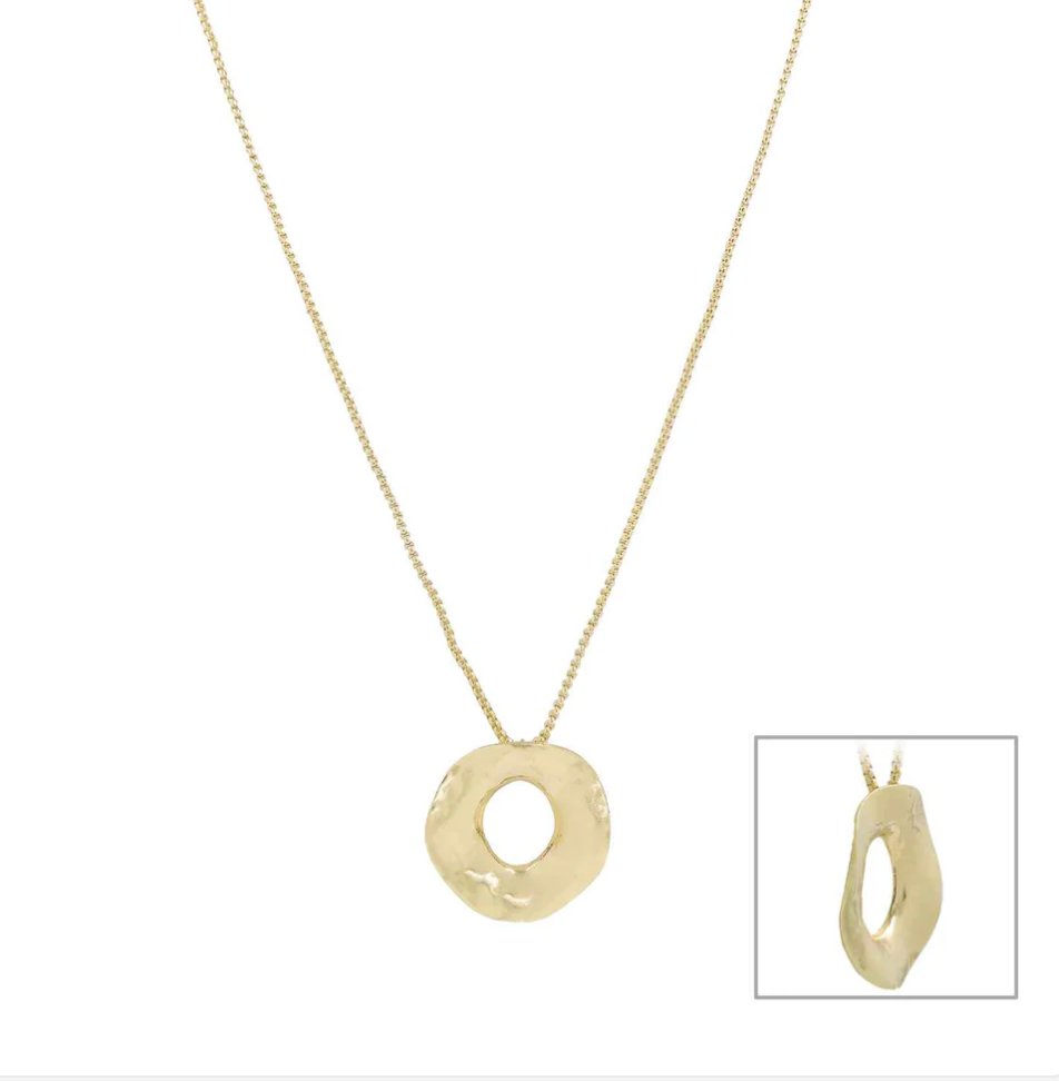 The Hammered Halo Necklace