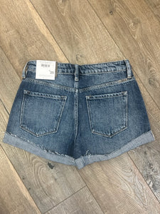 High Rise Mended Shorts