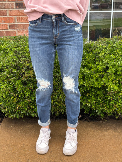Izzy MR Boyfriend Cuffed Jeans