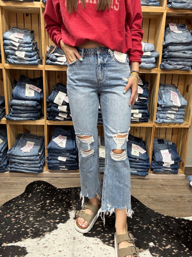 HR Relaxed Straight Jeans 100% Cotton