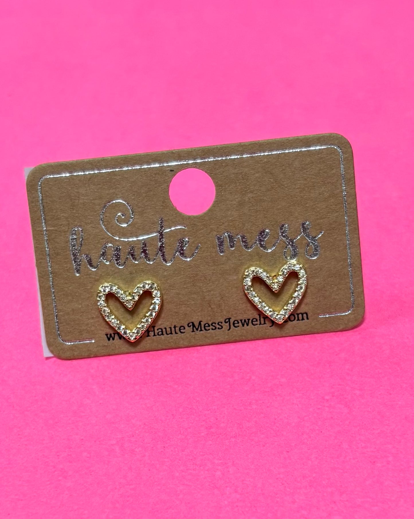 Golden Glimmer Dainty Studs