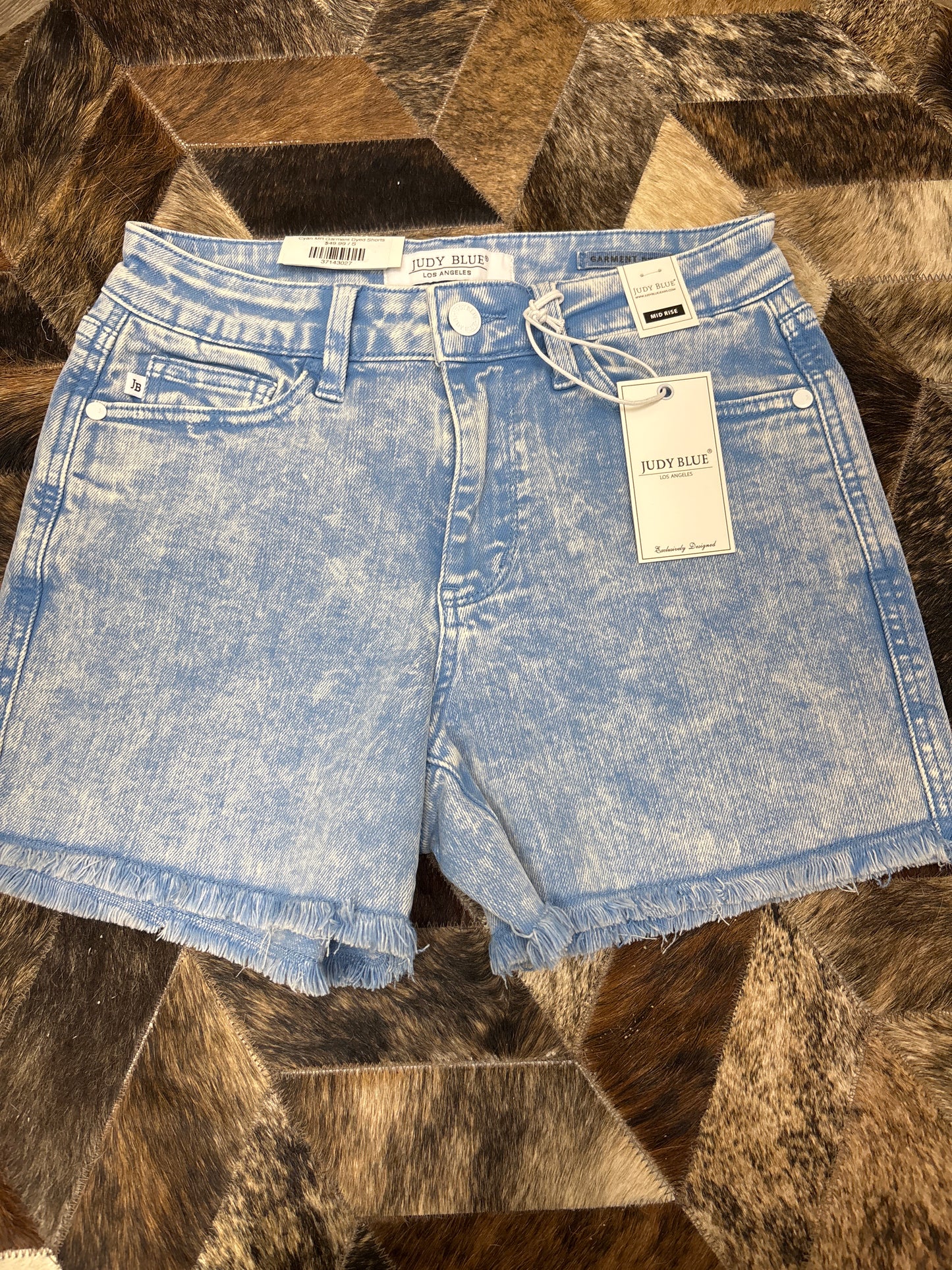 Cyan MR Garment Dyed Shorts