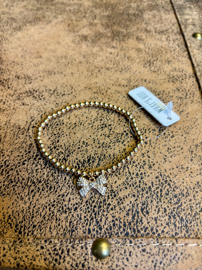 Beads and Bows Bracelet