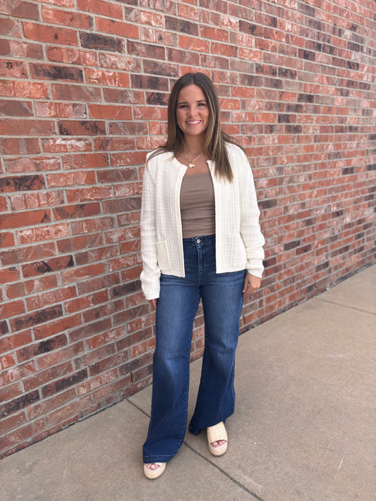 Ivory Prep Cardigan