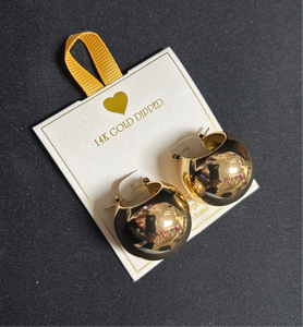 Beverley Chunky Gold Hoops