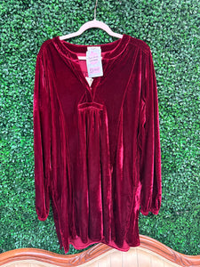 Velvet Long Sleeve Dress