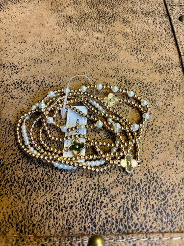 Clover Charm Bracelet Set