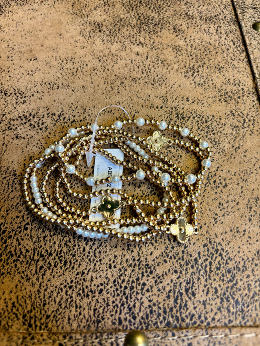 Clover Charm Bracelet Set