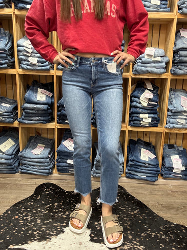 Jamie MR Crop Slim Straight Jeans
