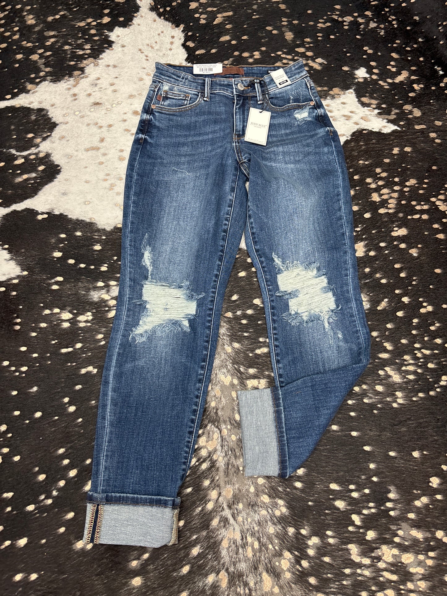 Izzy MR Boyfriend Cuffed Jeans