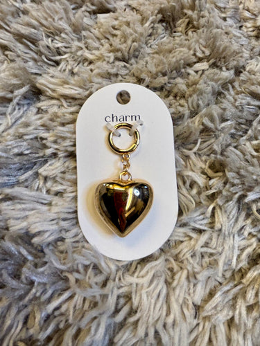 Puffy Heart Scarf Charm