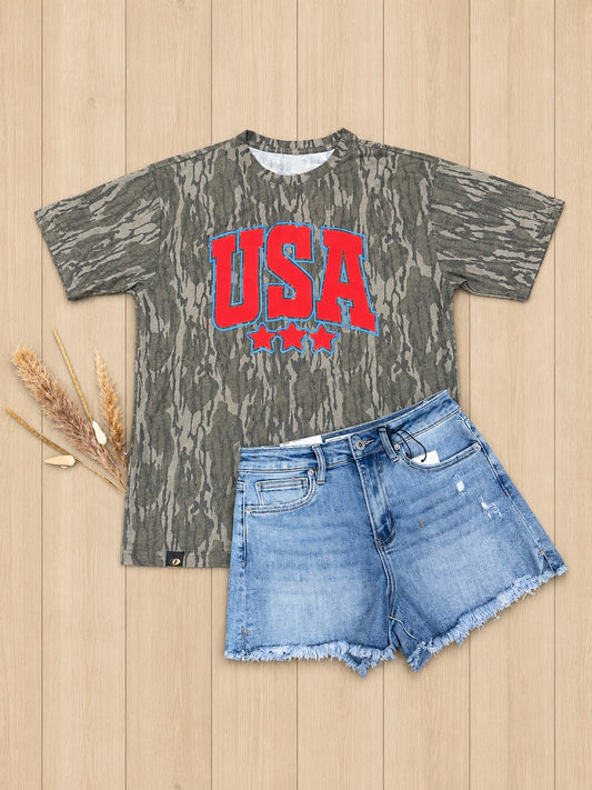 Mossy Oak + USA Tee