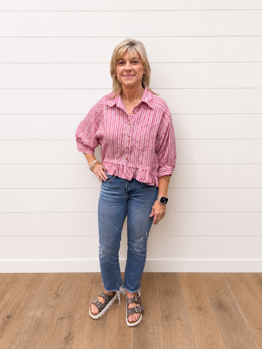Darling Drift Ruffle Hem Top