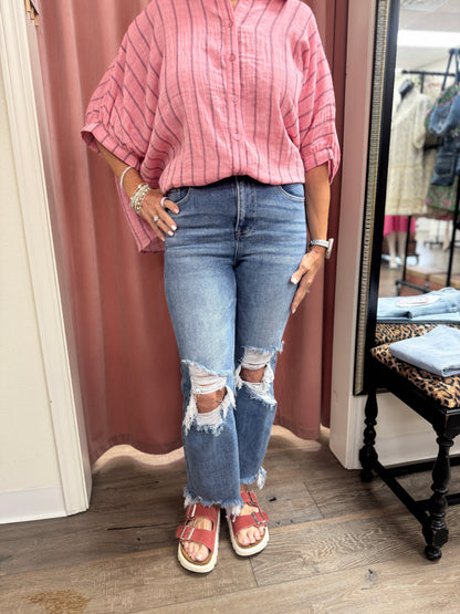 HR Straight Crop Jeans