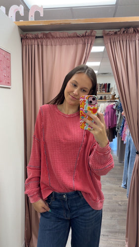 Vintage Cranberry Crew Top