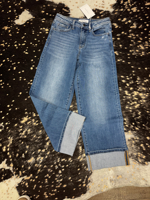 Vienna HR Cuff Wide Jeans