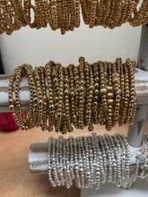 Load image into Gallery viewer, Gold Beaded Stackable Bracelets