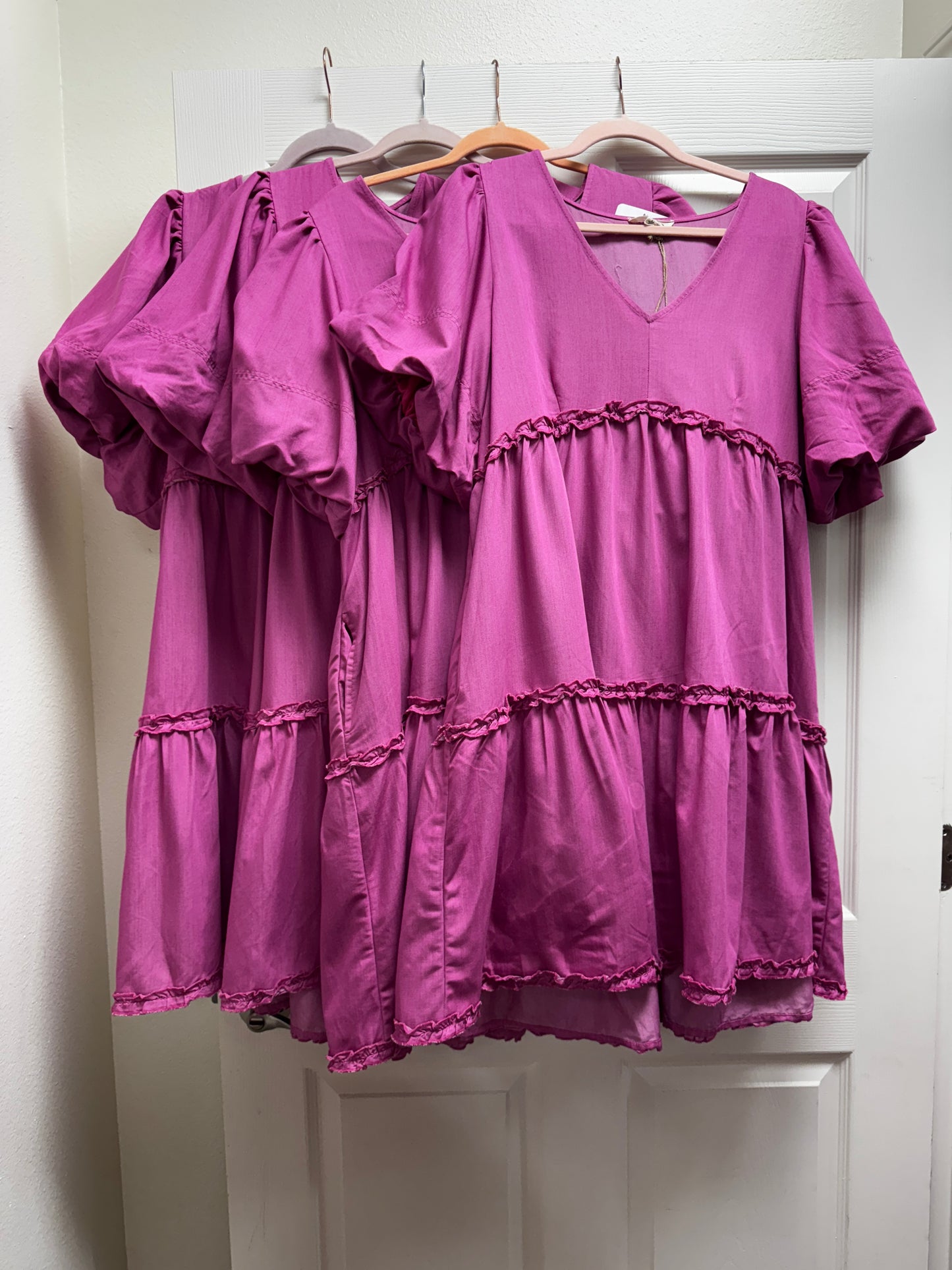 Meant To Be Bubble Sleeve Dress