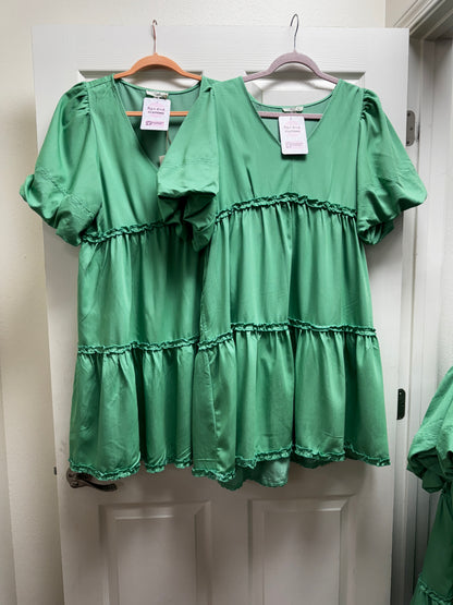 Meant To Be Bubble Sleeve Dress
