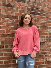 Load image into Gallery viewer, Wildberry Washed Crew Neck Sweatshirt