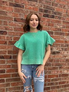 Evergreen Knit Sweater Top