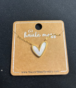 In My Heart Abstract Necklace