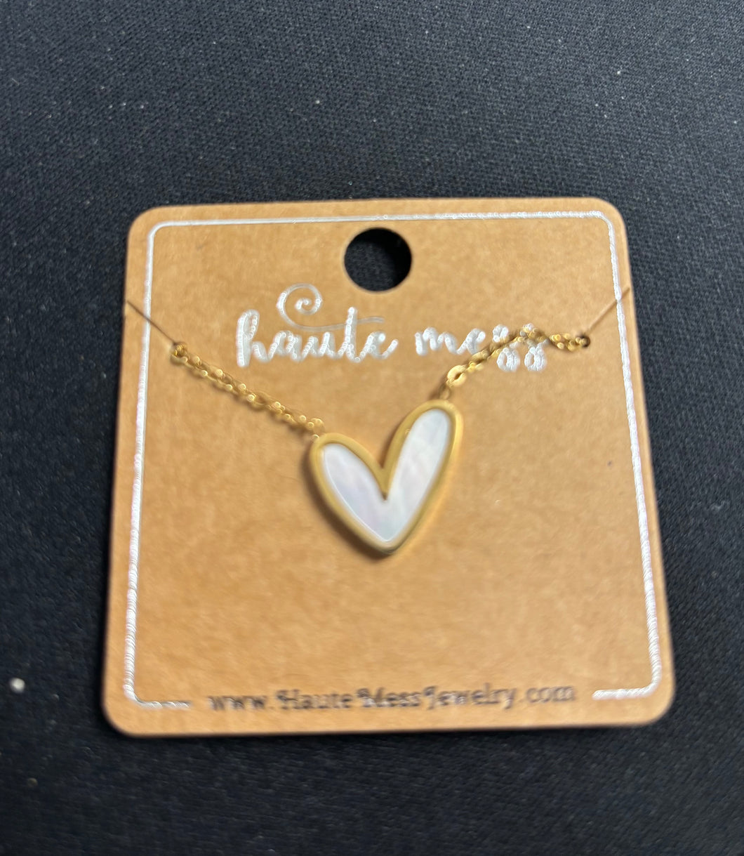 In My Heart Abstract Necklace