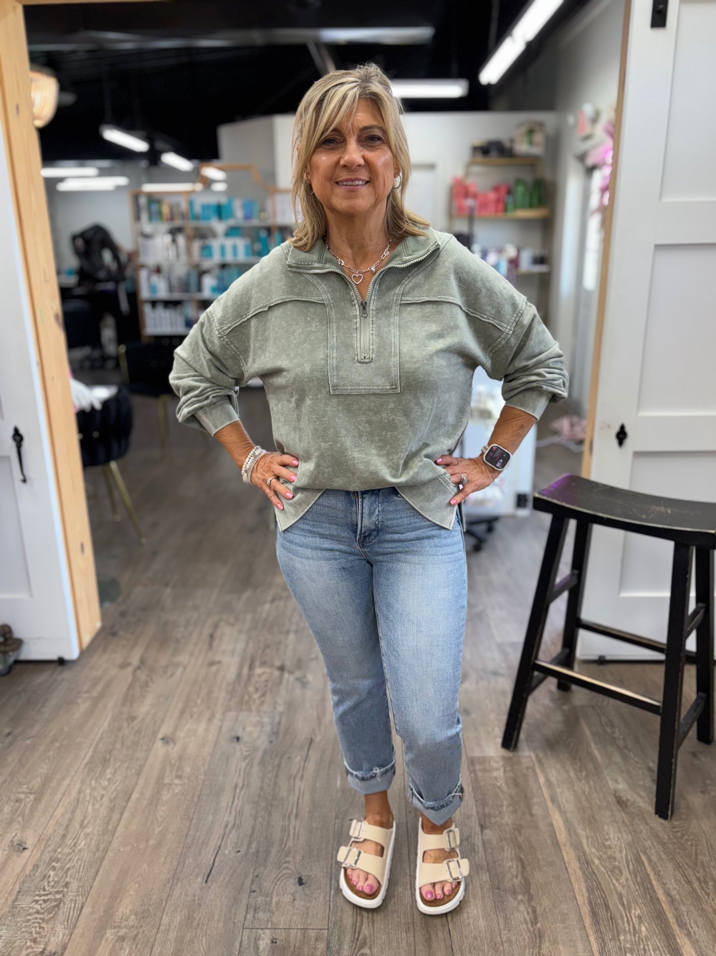 Cleo Low Rise Crop Slim Straight Jeans