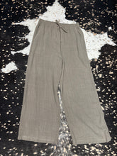 Load image into Gallery viewer, Linen Blend Wide Leg Pants