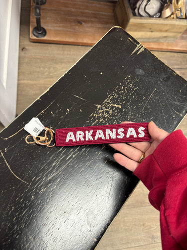 Beaded Arkansas Wristlet