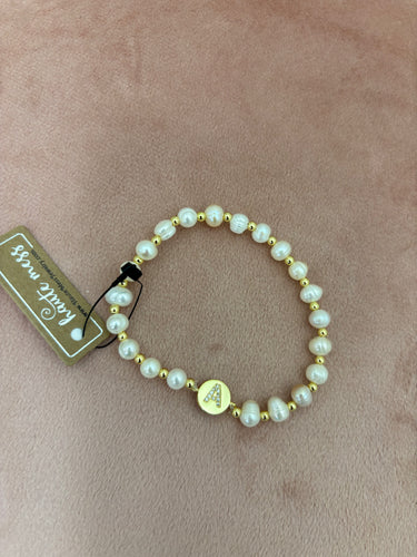 Pearl Initial Bracelets